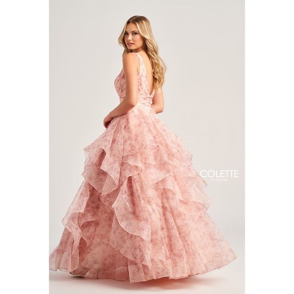 Pink Colette By Mon Cheri Size 4 A-line dress - Picture 2 of 2